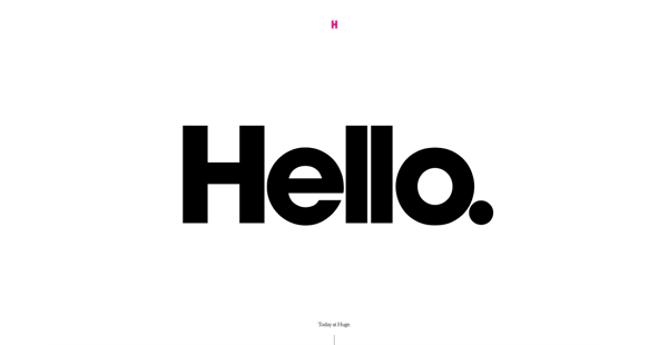 Bold Typography is a web design trend to watch in 2020