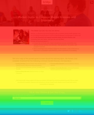 A heatmap of an Inbound Marketing Campaign Landing Page