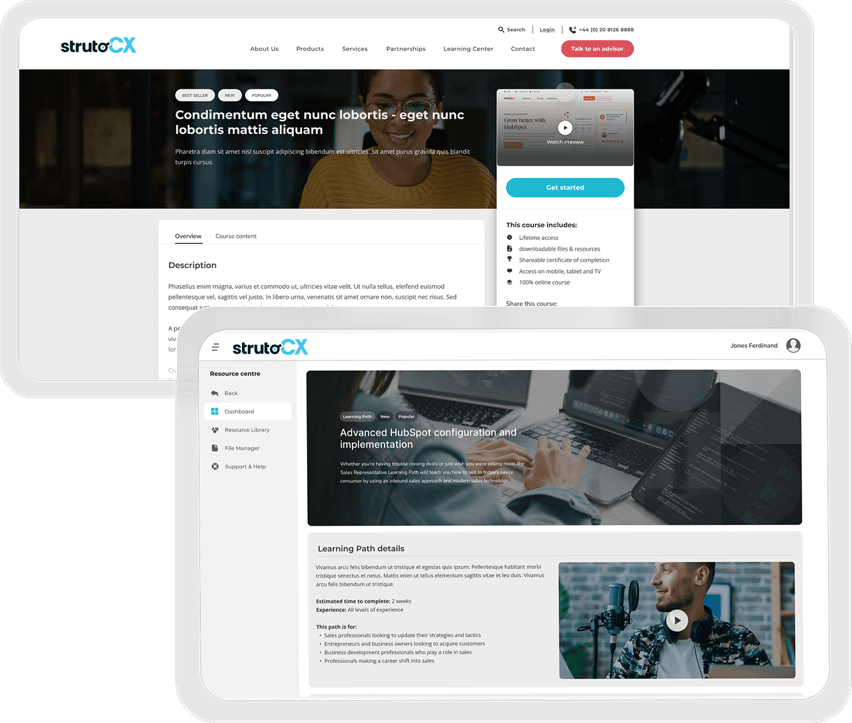 StrutoCX learning Paths 2 Opt