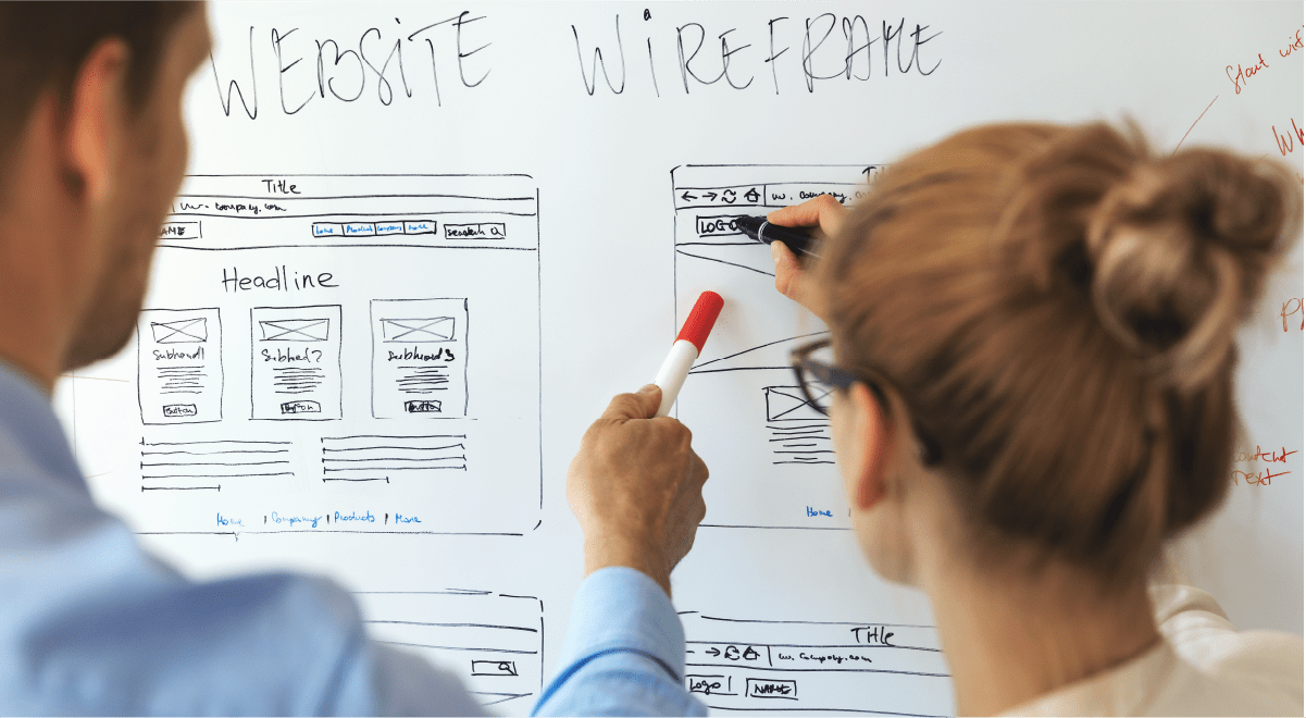 Website wireframe